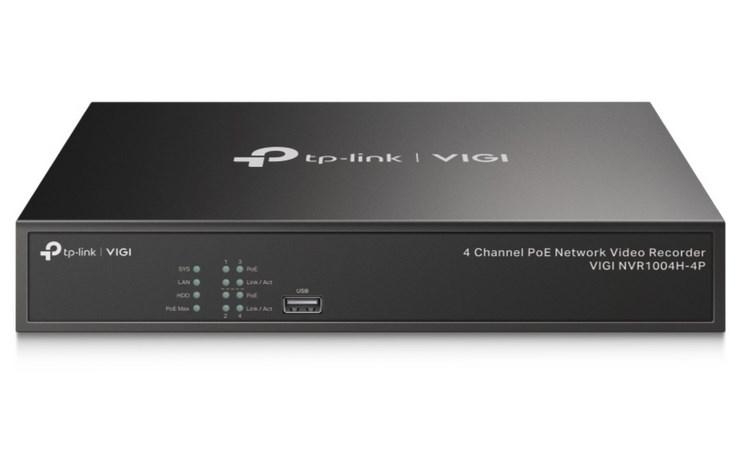 Netværksoptager med PoE+ - TP-Link VIGI 4-kanals NVR billede