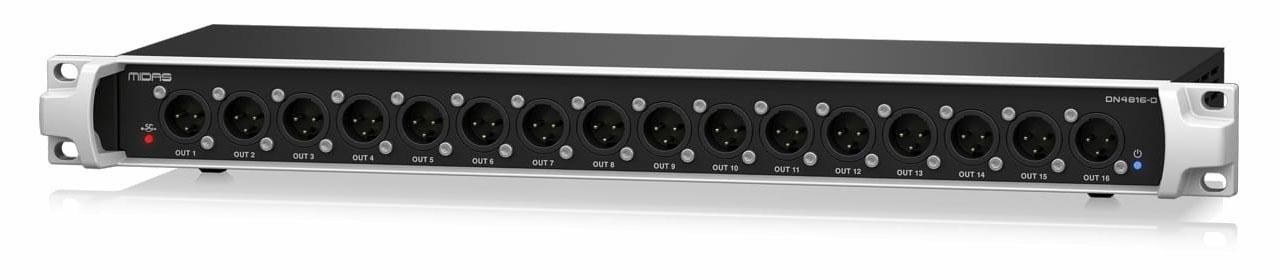 Mikserbord udvidelsesmodul Midas DN4816-O – StageConnect med 16 analoge udgange og Ultranet I/O