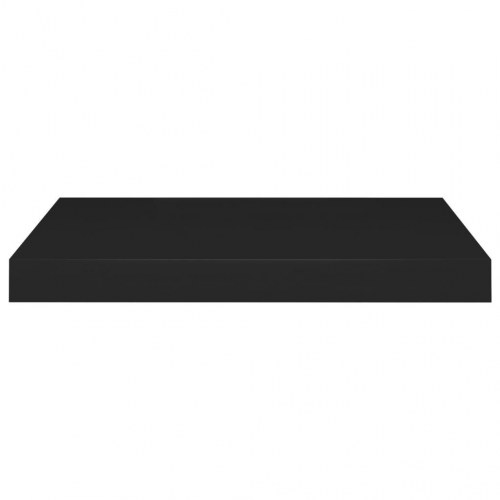 Væghylder 4 stk. 50x23x3,8 cm MDF sort (OUTLET B)