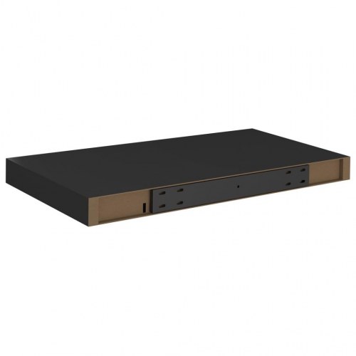 Væghylder 4 stk. 50x23x3,8 cm MDF sort (OUTLET B)