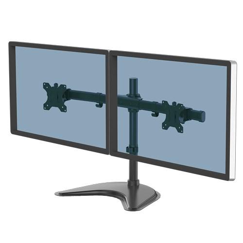 Skærmholder til to skærme - Fellowes Seasa, fritstående, 27"/8 kg, sort billede