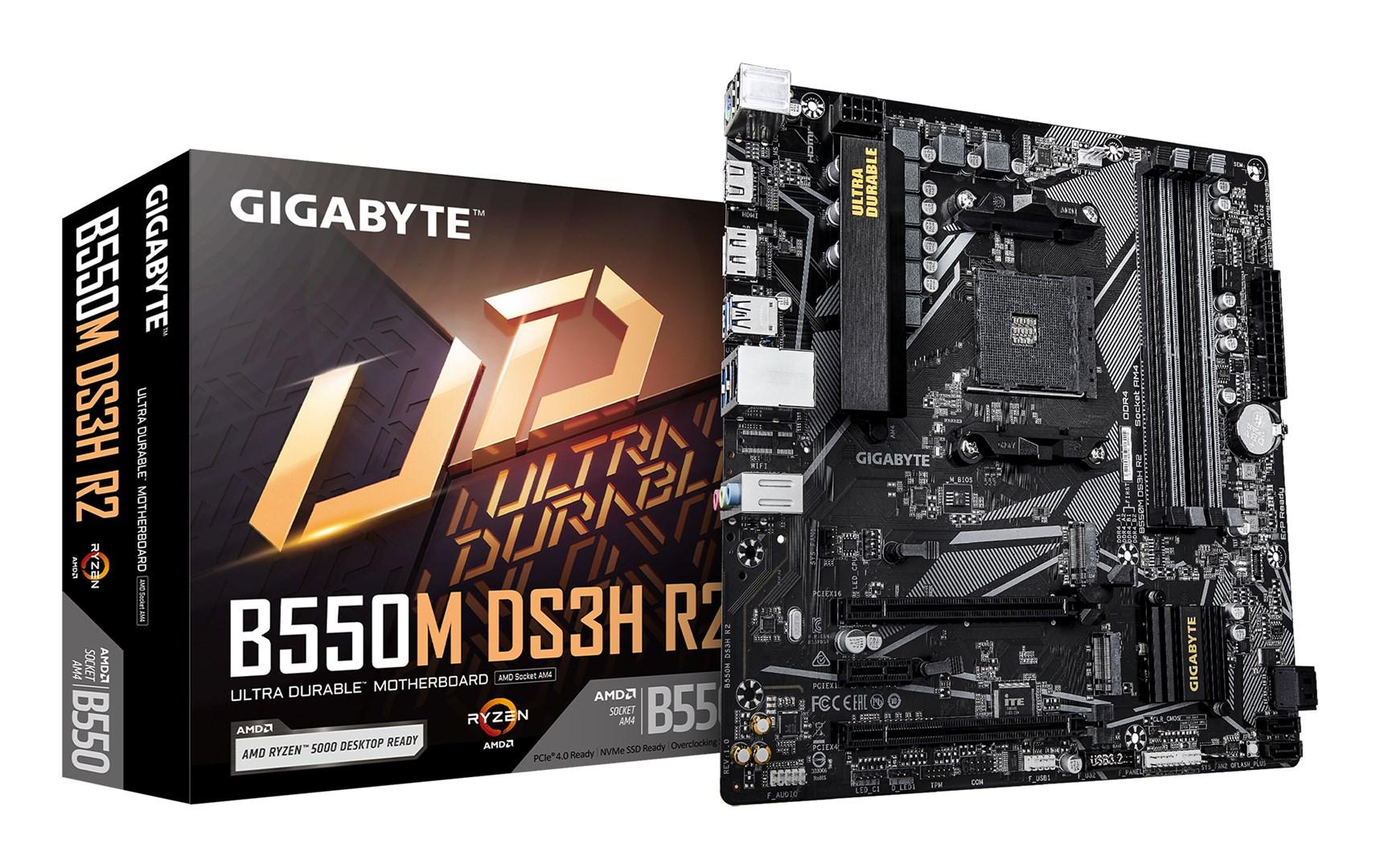 Bundkort Gigabyte B550M DS3H R2 (AM4, micro ATX) billede