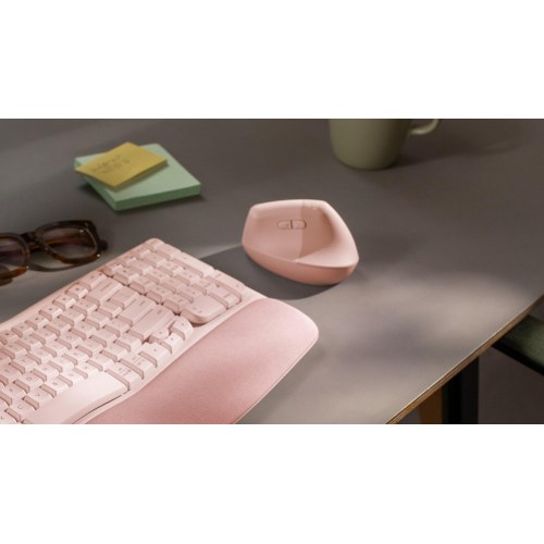 Ergonomisk vertikal mus Logitech Lift – pink