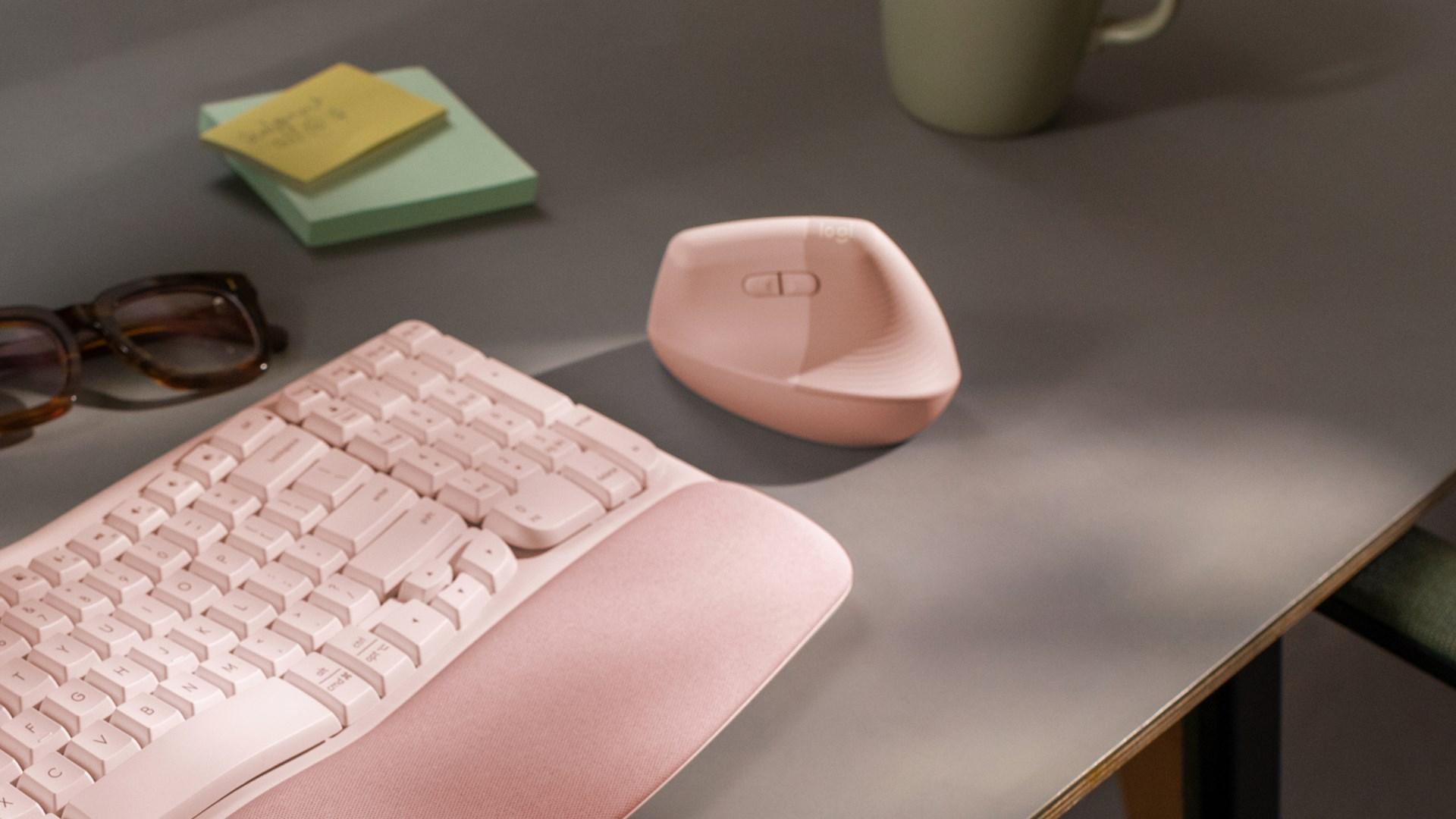 Ergonomisk vertikal mus Logitech Lift – pink