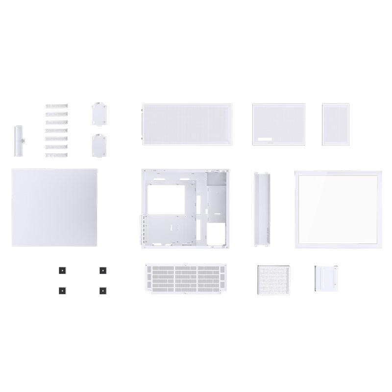 PC kabinet Jonsbo D41 Mesh ATX med hærdet glas – hvid