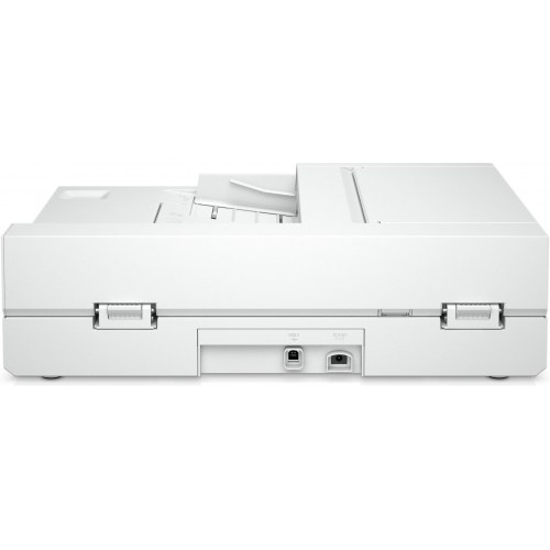 Scanner HP ScanJet Pro 2600 f1 — flatbed og ADF, A4, 600 dpi, hvid