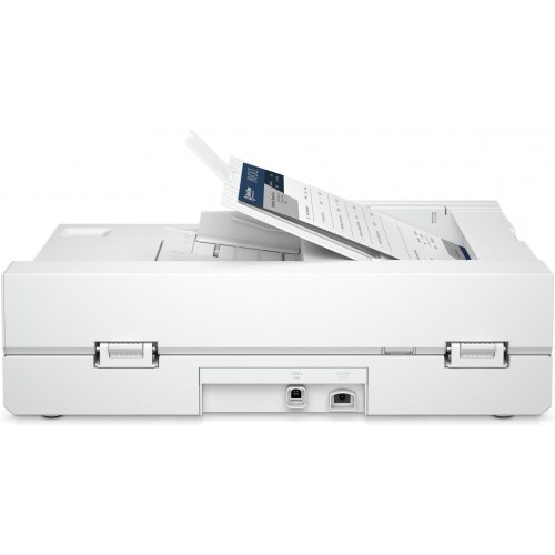 Scanner HP ScanJet Pro 2600 f1 — flatbed og ADF, A4, 600 dpi, hvid