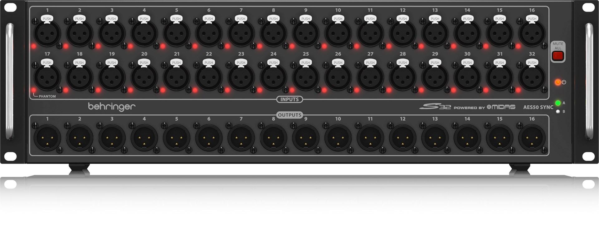 Digital stagebox Behringer S32 – 32 XLR-ind, 16 XLR-ud