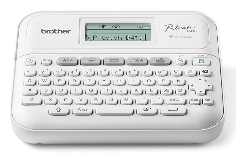 Labelprinter Brother P-touch PT-D410  termisk overførsel, 180 × 180 dpi, 20 mm/sek., kablet, TZe, QWERTY