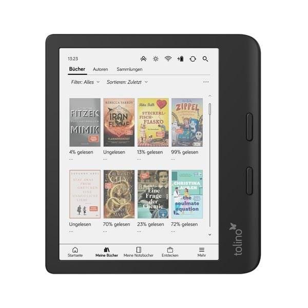 E-bogslæser tolino Vision Color 7" Touch, Wi‑Fi, sort billede