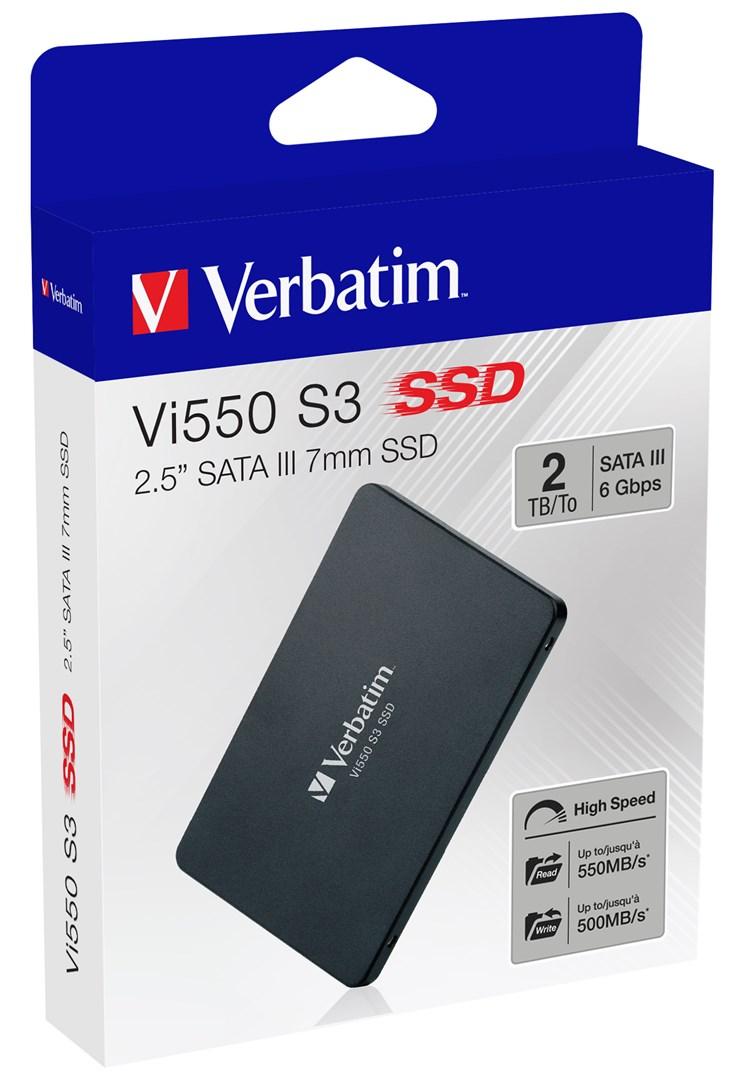 SSD harddisk Verbatim Vi550 S3 2 TB 2,5" SATA III billede