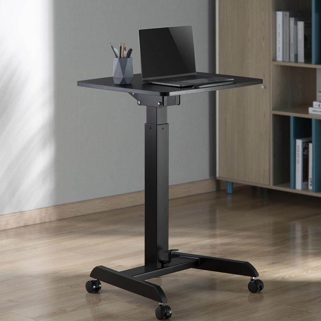 StÃ¥bord til laptop â Maclean hÃ¸jdejusterbart 75,8â112,8 cm, sort