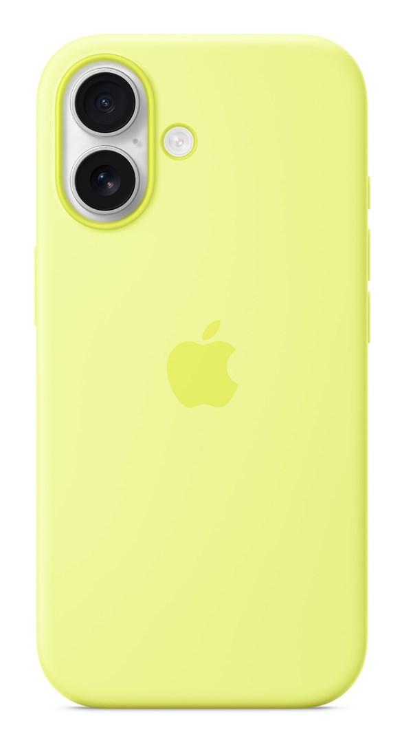 Mobilcover Apple iPhone 17 Silicone Case med MagSafe - Neon Yellow billede