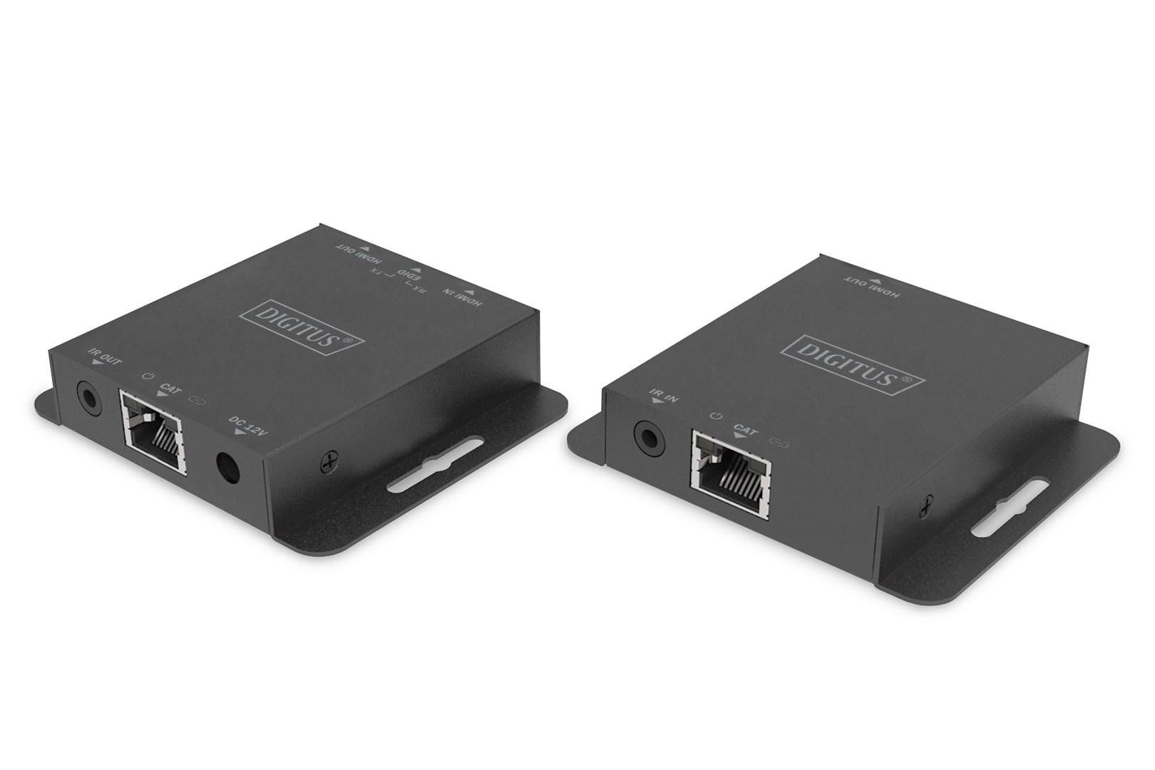 DIGITUS DS-55519 - Sender og modtager - video/audio/infrarød forlænger - HDMI - over CAT 5e/6/6a/7/8 - op til 70 m