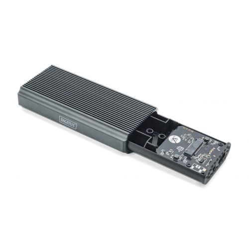 Eksternt M.2 NVMe SSD-kabinet USB 4.0 40 Gbit/s – DIGITUS, værktøjsfri, aluminium