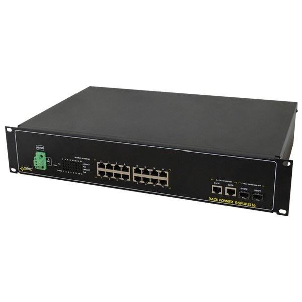 Netværksswitch PULSAR 16-port S116 til op til 16 IP-kameraer
