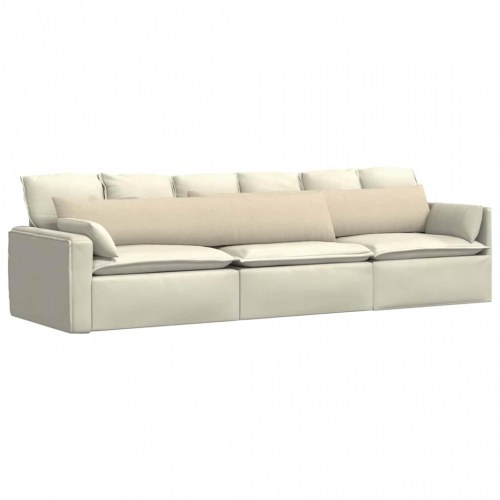 Sofapuder 2 stk - creme stof, 200 × 40 cm