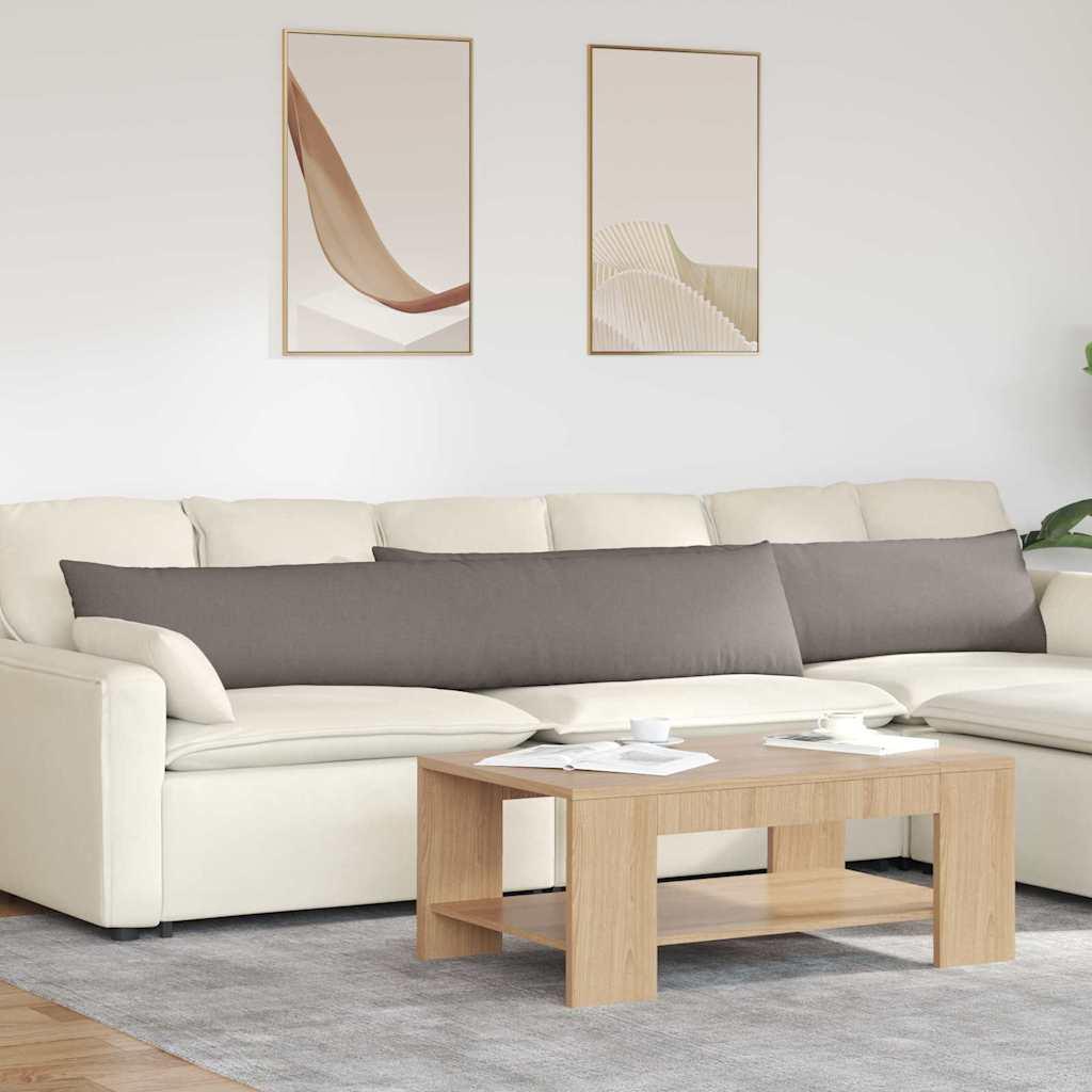 Sofapuder 2 Dele 60 X 40 Cm Stof - Gråbrun / 40 x 200 cm