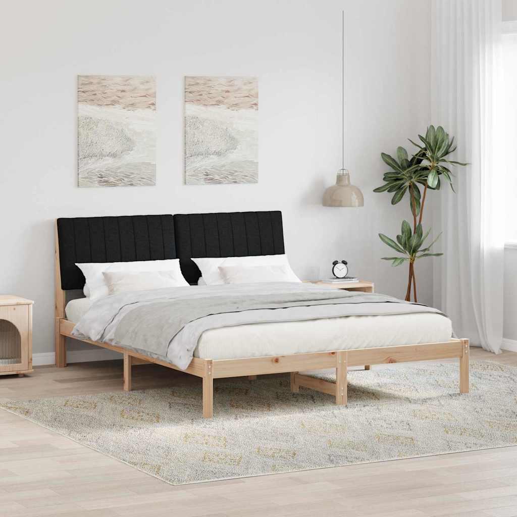 Sengestel med hovedgÃ¦rde Brun 160 x 200 cm Stof
