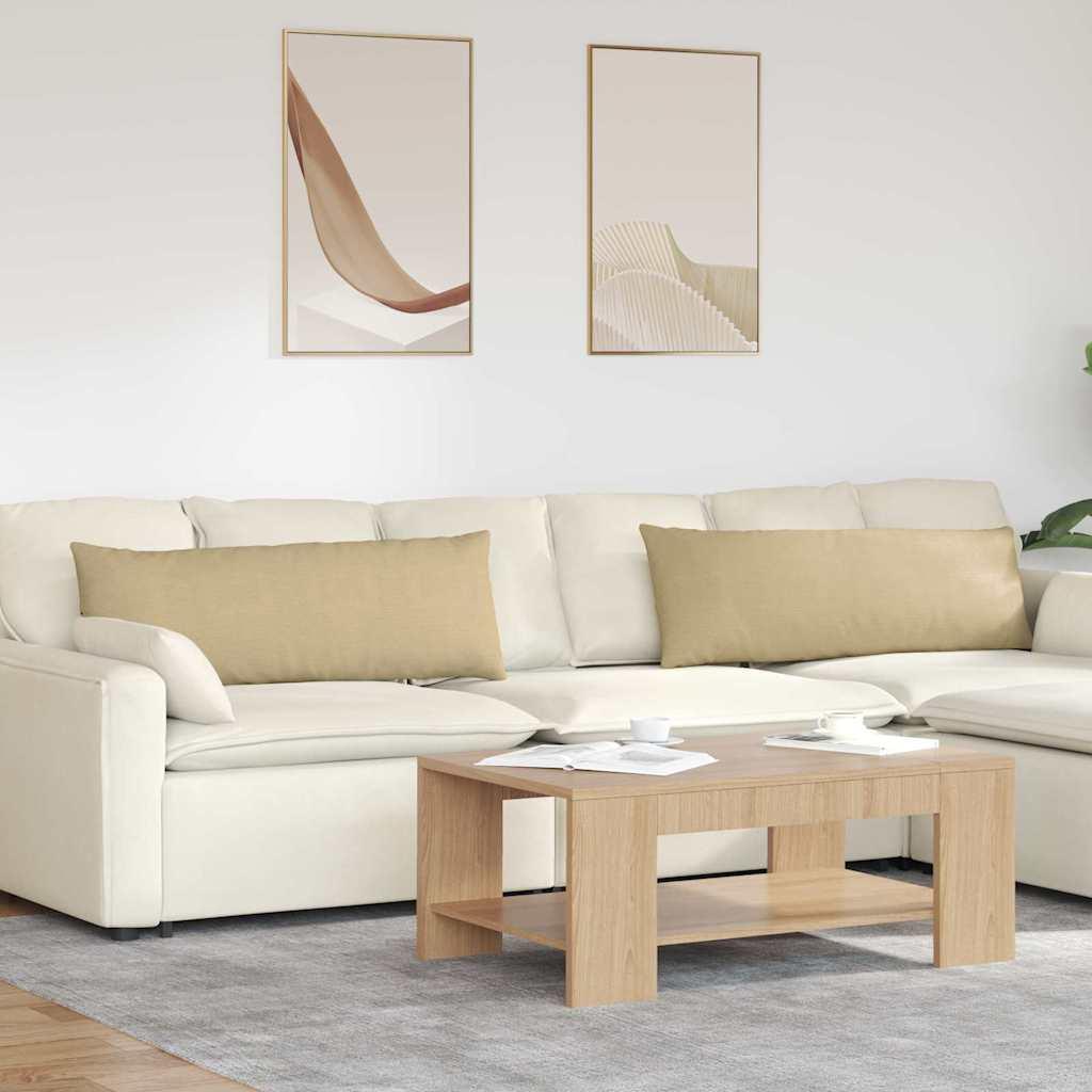 Sofapuder 2 Dele Velourstof - Grå grøn / 120 x 40 cm