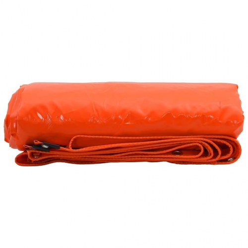 Presenning 650 g/m² - orange 1,5 × 6 m i lærred med PVC-belægning