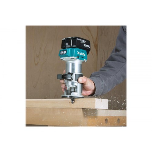 Overfræser 18V Makita DRT50 - ledningsfri, uden batteri