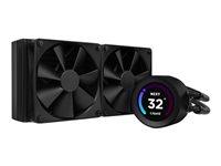 CPU vandkøler NZXT Kraken Elite 240 med LCD, 240 mm, sort billede