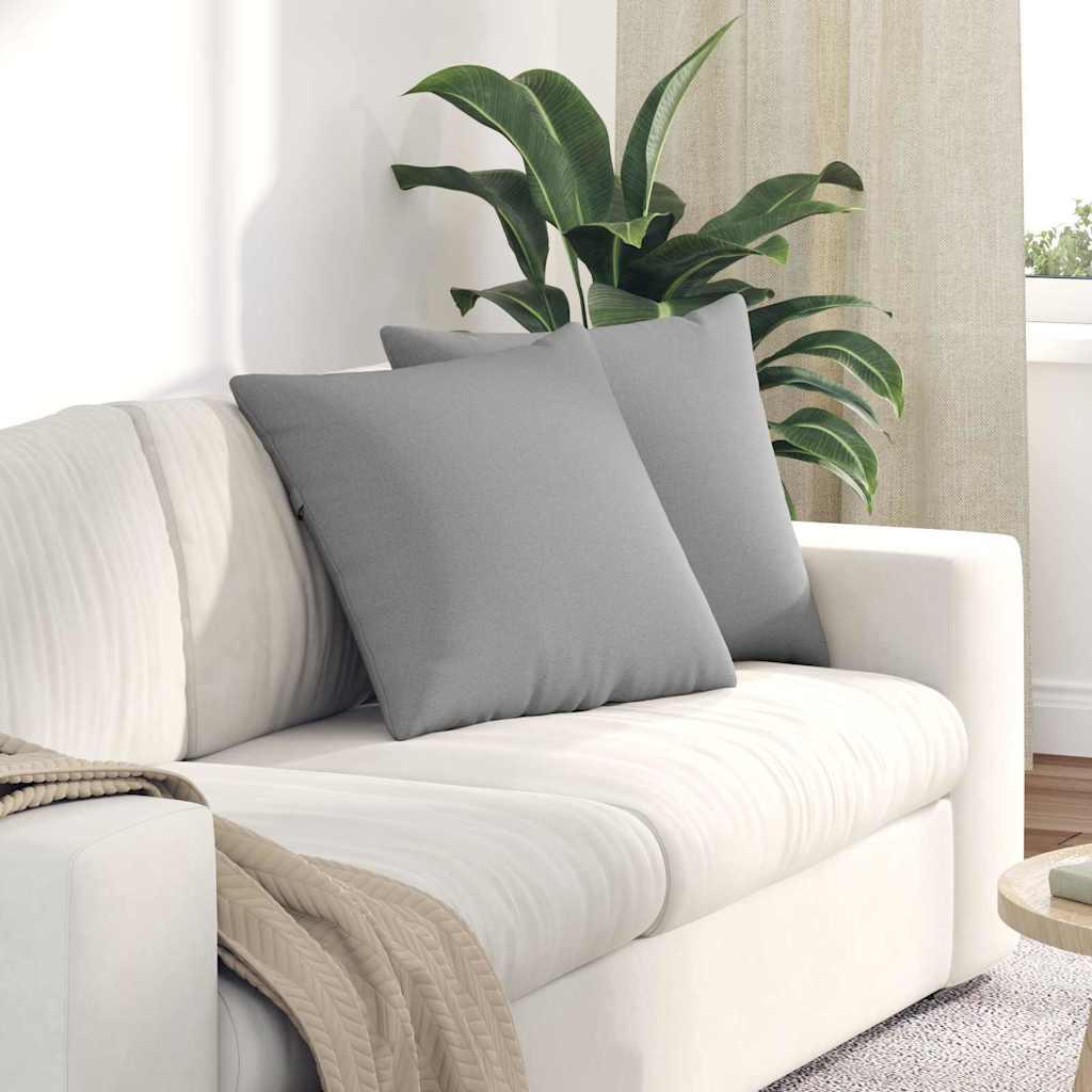 Sofapuder 2 Dele 60 X 40 Cm Stof - Sky grey / 50 x 50 cm