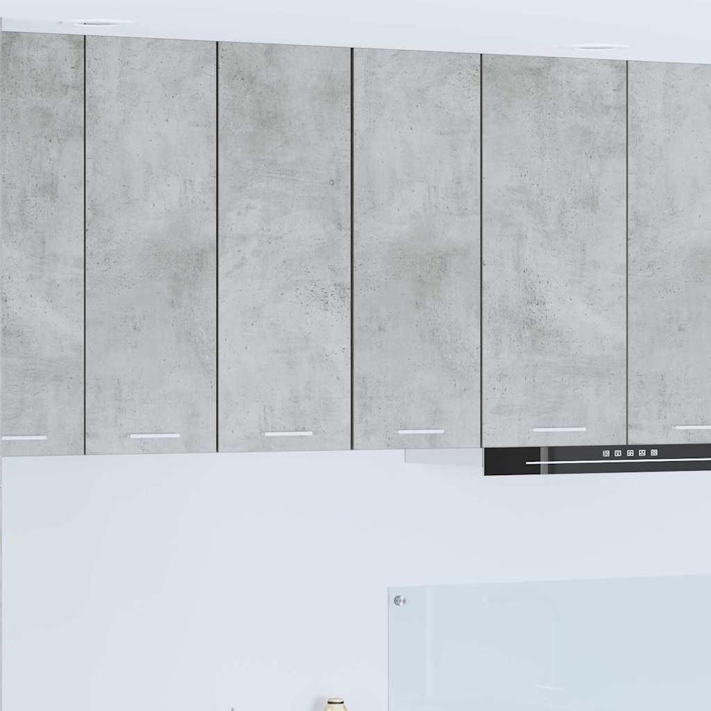 vidaXL Hængeskab Beton grå og hvid 30 x 31 x 80 cm Konstrueret træ