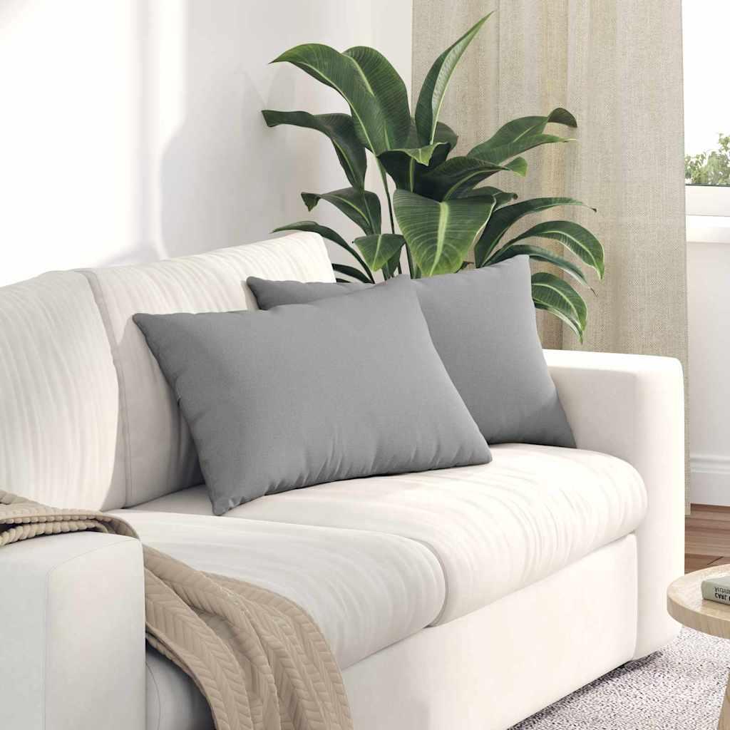 Sofapuder 2 Dele 60 X 40 Cm Stof - Sky grey / 40 x 60 cm