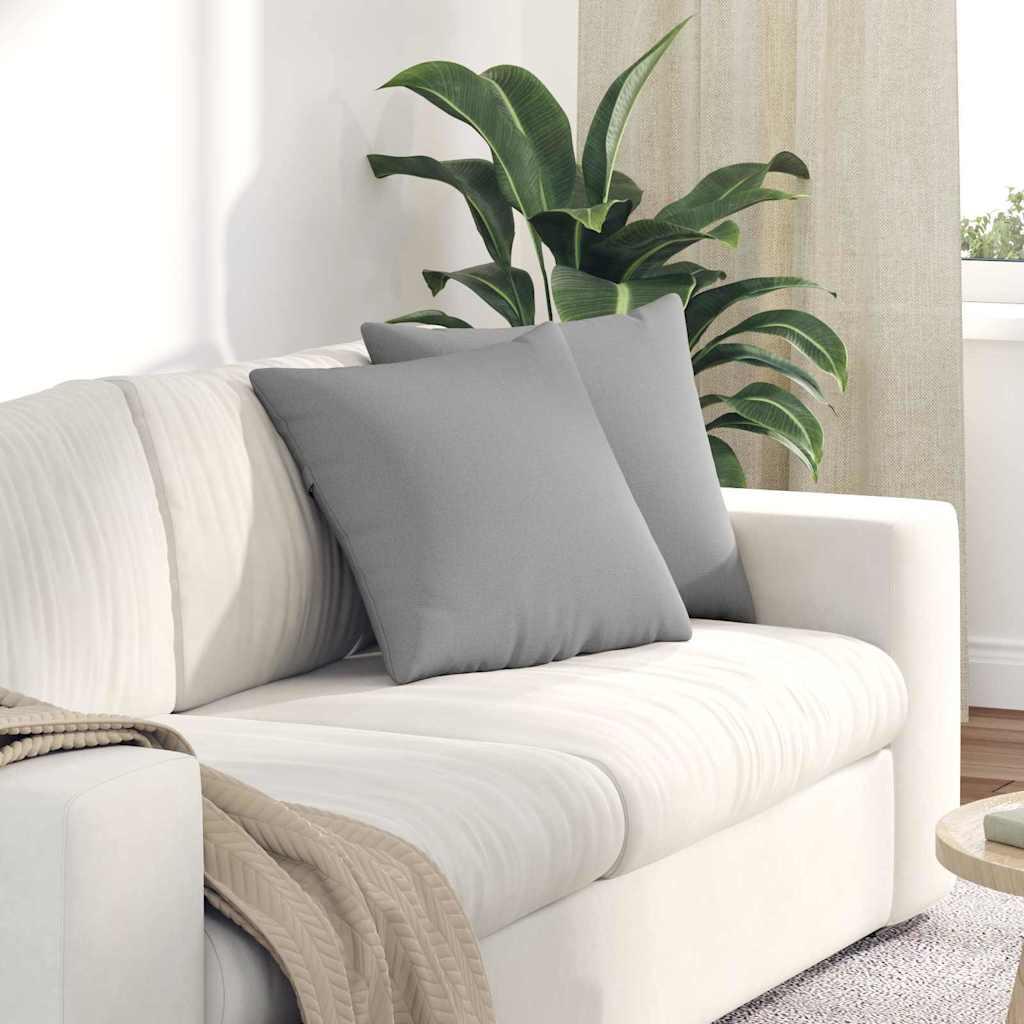 Sofapuder 2 Dele 60 X 40 Cm Stof - Sky grey / 45 x 45 cm