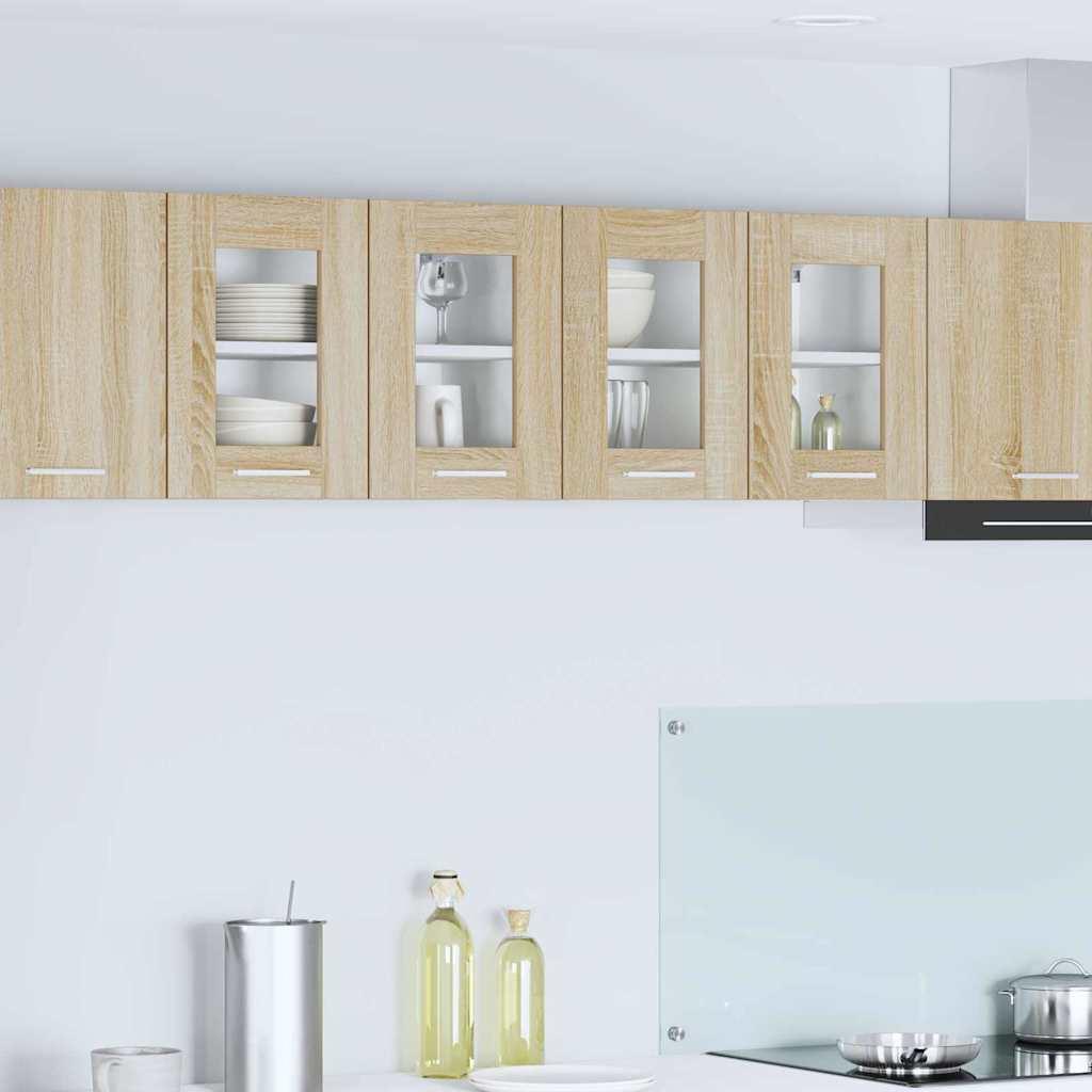 Hængeskab Riga 2 stk Sonoma eg 60 x 31 x 40 cm Konstrueret træ