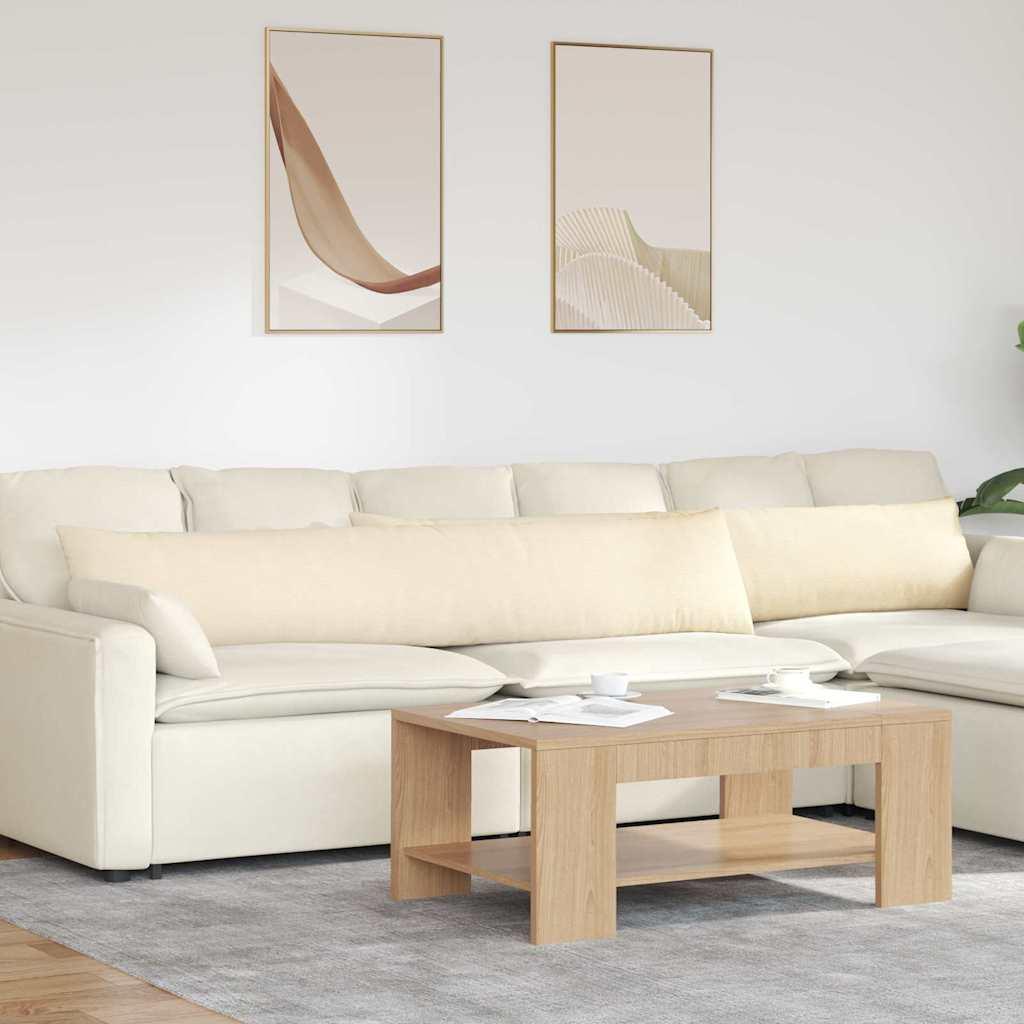 Sofapuder 2 Dele Velourstof - Creme / 200 x 40 cm