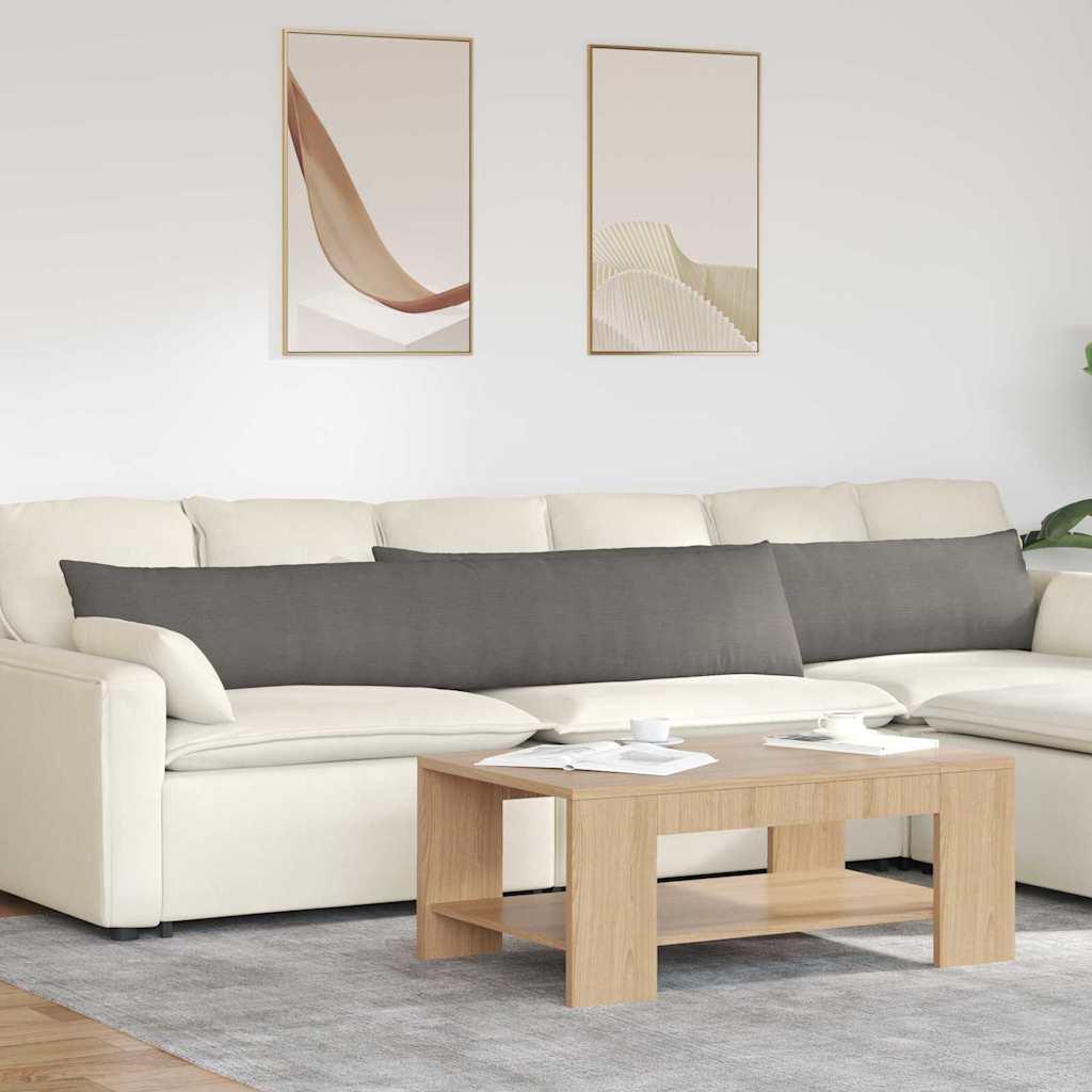 Sofapuder 2 Dele Velourstof - Lysegrå / 200 x 40 cm