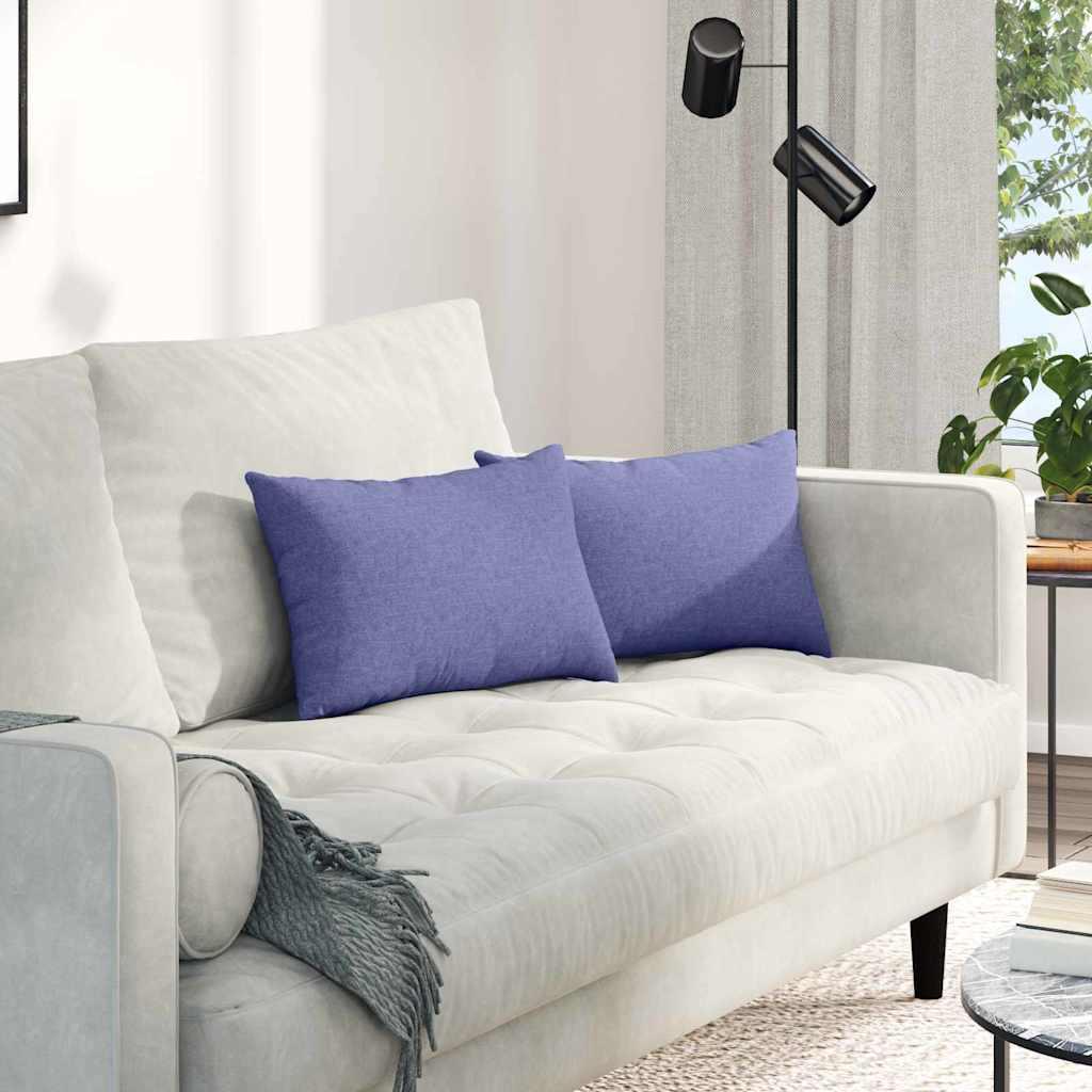 Sofapuder 2 stk Jeans blå 30 x 50 cm