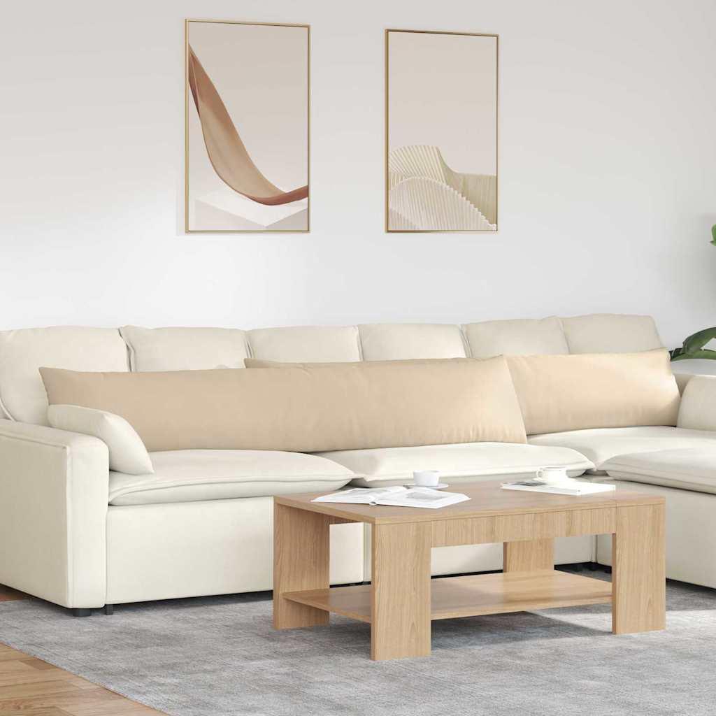 Sofapuder 2 Dele 50 X 30 Cm Stof - Creme / 40 x 200 cm