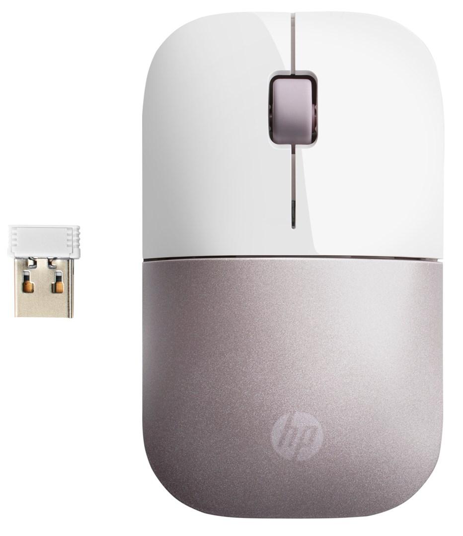 Trådløs mus HP Z3700 – hvid/rosa billede