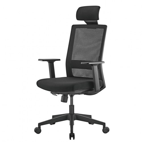 Kontorstol ergonomisk høj ryg – Ergo Office ER-425, sort, 150 kg