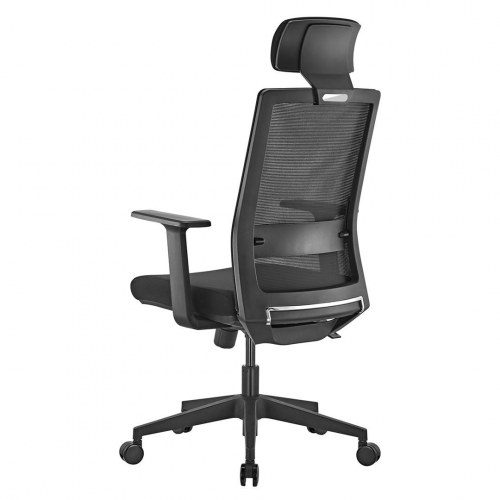 Kontorstol ergonomisk høj ryg – Ergo Office ER-425, sort, 150 kg