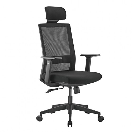 Kontorstol ergonomisk høj ryg – Ergo Office ER-425, sort, 150 kg