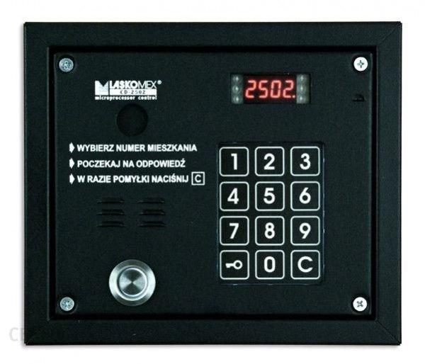 Dørtelefon panel med tastatur og nøglelæser Dallas – Laskomex CP-2503TP, sort