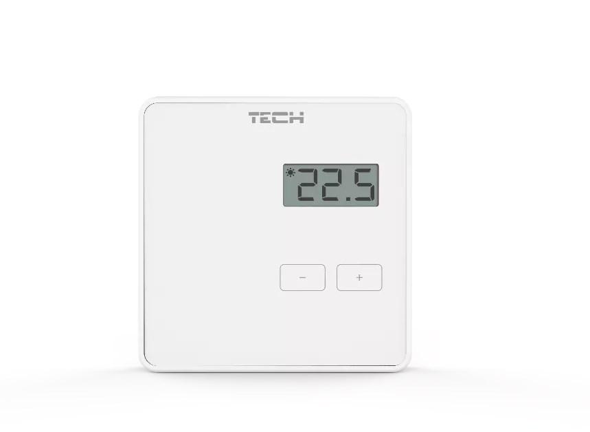 Trådløs rumtermostat hvid – TEC 2000 R-8B