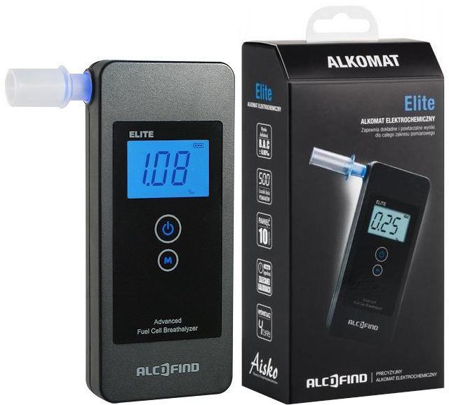 Alkometer ALCOFIND Elite – alkoholtester 0,00–5,00 ‰