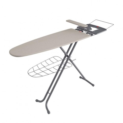Strygebræt RAYEN 120 × 40 cm med hylde og ærmebræt