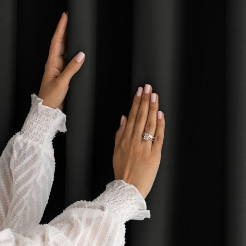 Mørklægningsgardin med bindebånd CARLI – sort, 140×250 cm