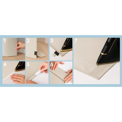 Mørklægningsgardin med bindebånd CARLI – sort, 140×250 cm