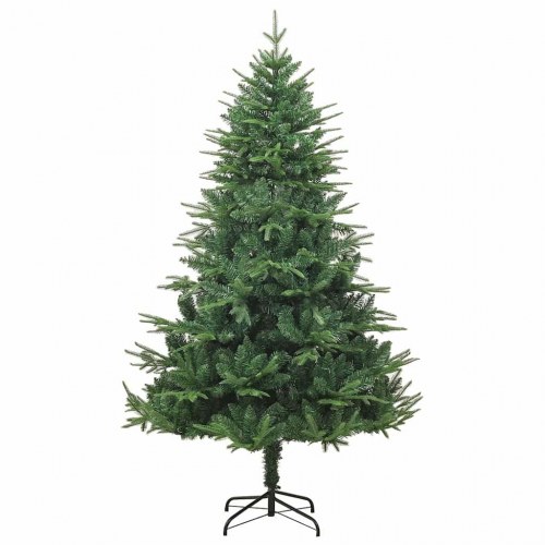 Kunstigt forlystet juletræ med kuglesæt Grøn 180 cm PVC og PE