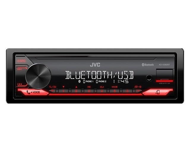 Bilstereo JVC KD-X282BT - Bluetooth/USB, rød belysning