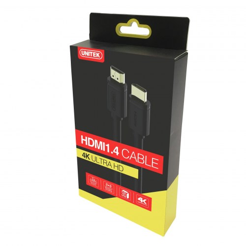 HDMI-kabel 2 m - UNITEK Y-C138M, HDMI Type A, sort