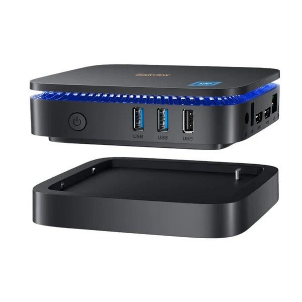 Mini pc Blackview MP60 N150 – 16 GB RAM, 512 GB SSD, Windows 11 Pro (sort) billede